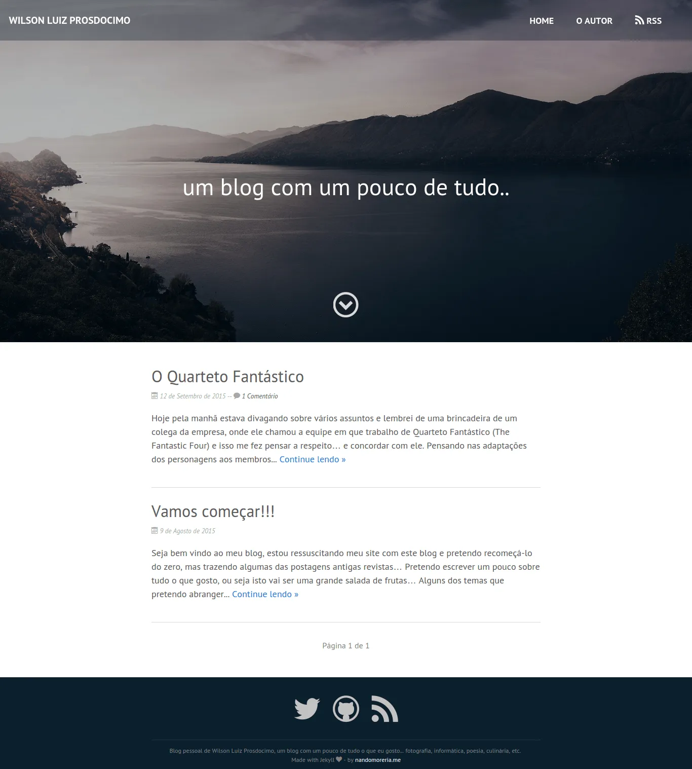 Blog Wilson Luiz Prosdocimo - um blog com um pouco de tudo..