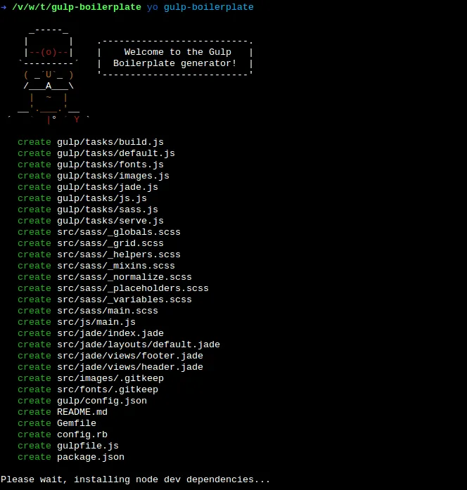 Yeoman Generator Gulp Boilerplate